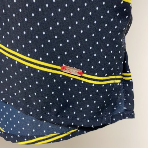 Tommy Hilfiger navy Striped/polka dot blouse.  Bundle only. - Picture 3 of 7
